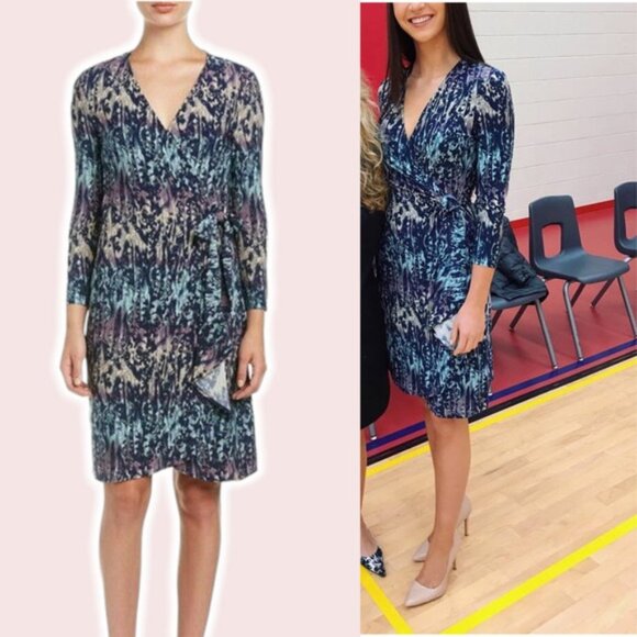 BCBGMAXAZRIA Adele Wrap Dress Sz XS - Picture 1 of 10